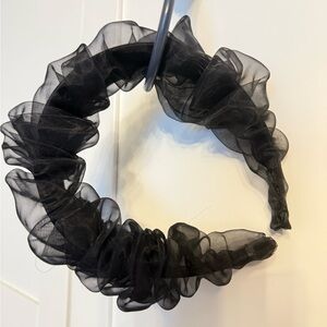 Sheer Black Ruffle Headband – A New Day